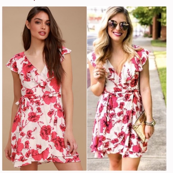 NWT FP French Quarter Print Wrap mini Dress - Picture 4 of 15